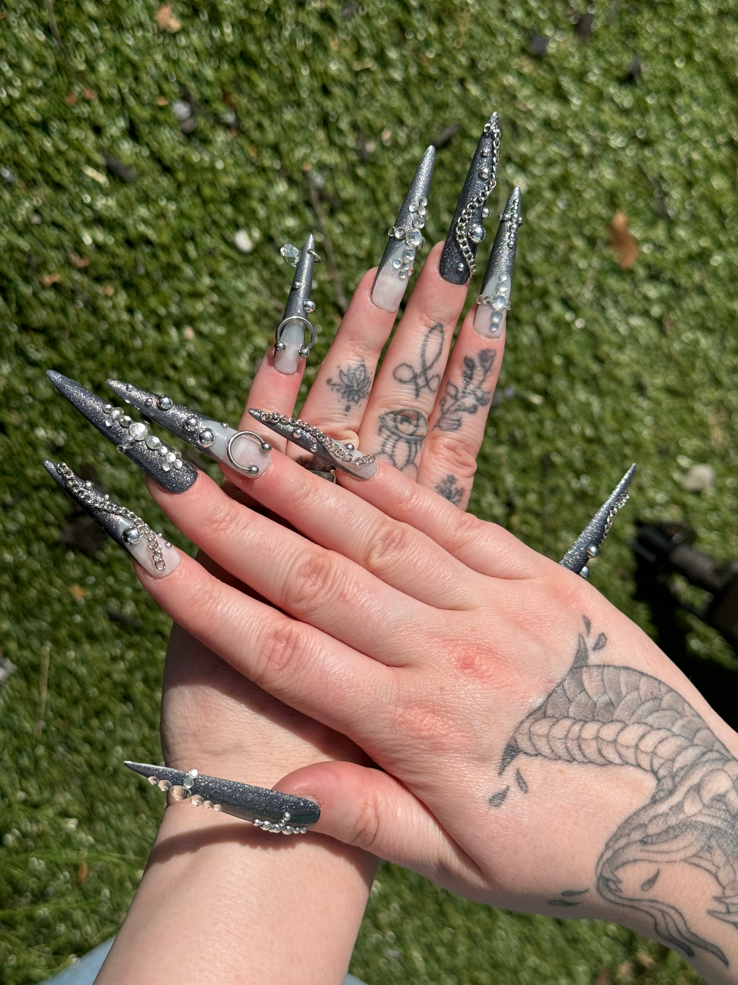 Metal Chrome Nails