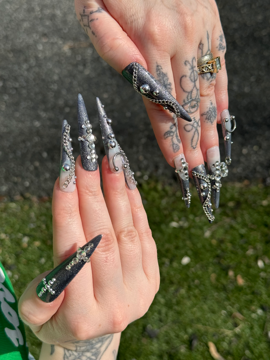 Metal Chrome Nails