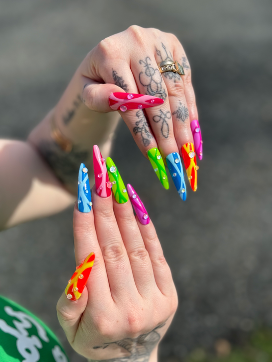 Neon Rave Nails